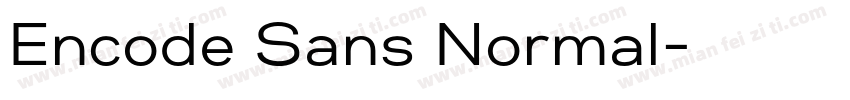 Encode Sans Normal字体转换